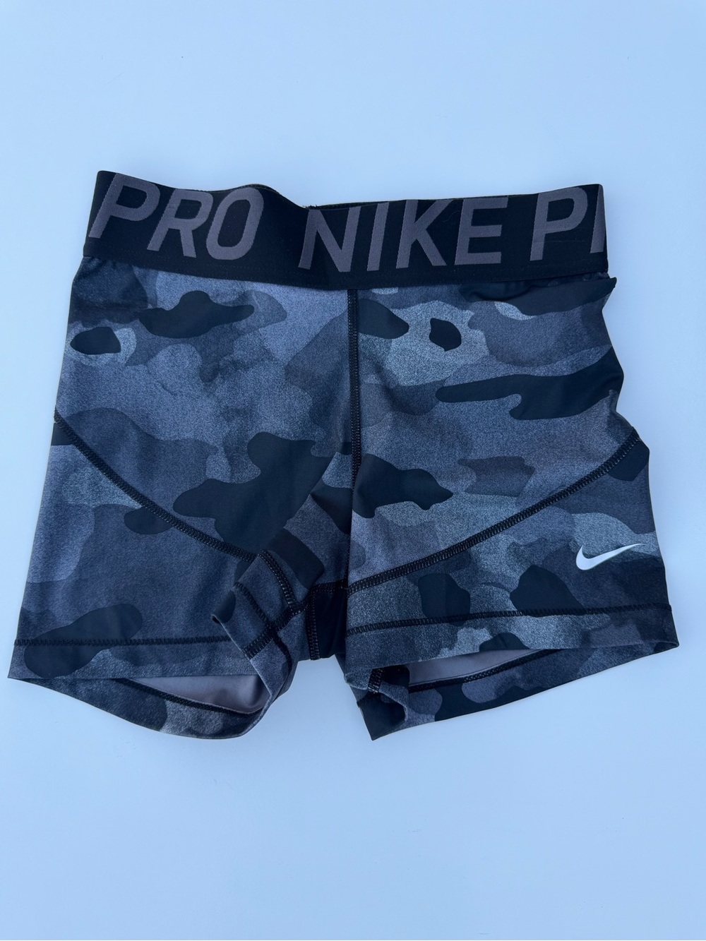 Nike Pro 3” Compression Training Shorts - camo black gray - Volleyball, Running